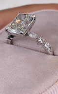 Load image into Gallery viewer, 4ct Radiant G- VS Dainty Diamond Engagement Ring
