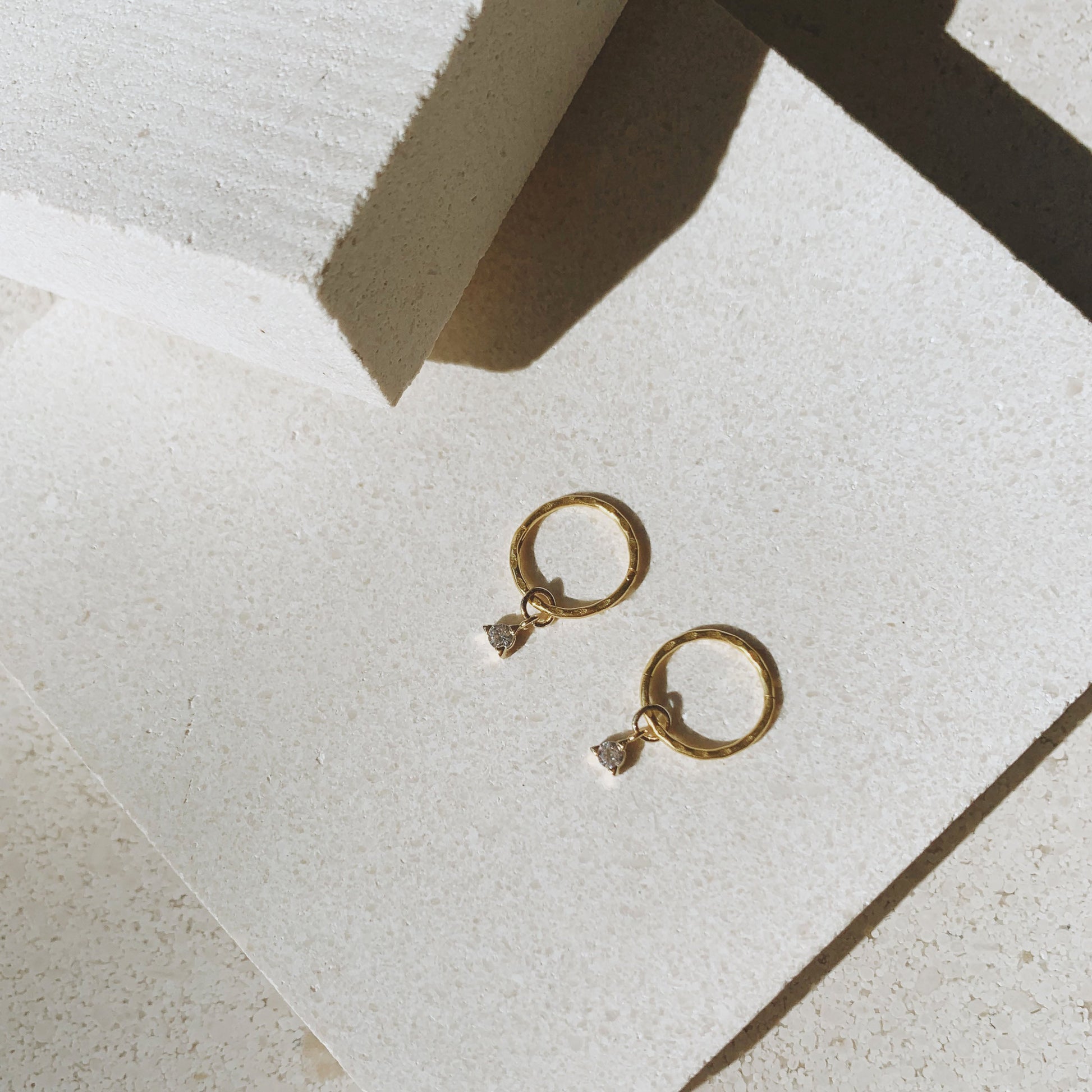Dainty 0.02 TCW Round Lab-Grown Diamond Hoop Earrings 10