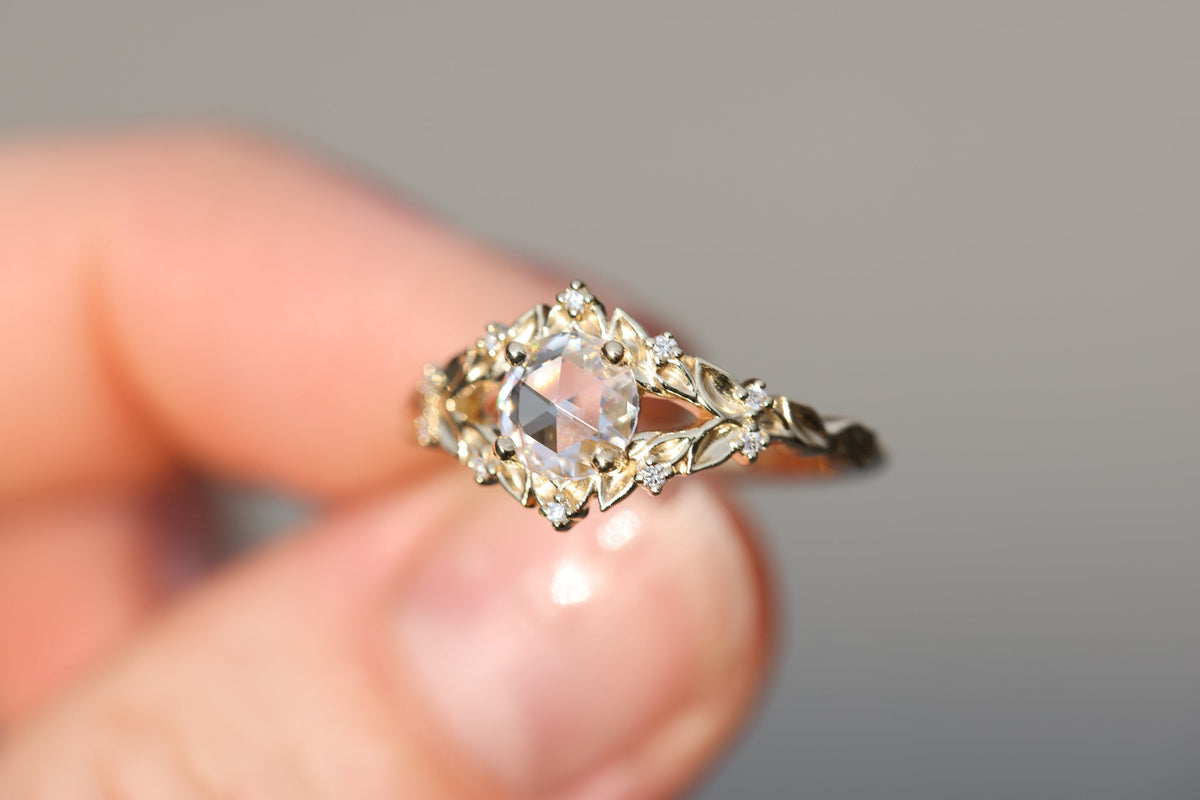 Solitaire Cathedral- 1.8 CT Cushion Lab Grown Diamond Wedding Band