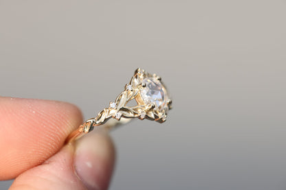 Solitaire Cathedral- 1.8 CT Cushion Lab Grown Diamond Wedding Band