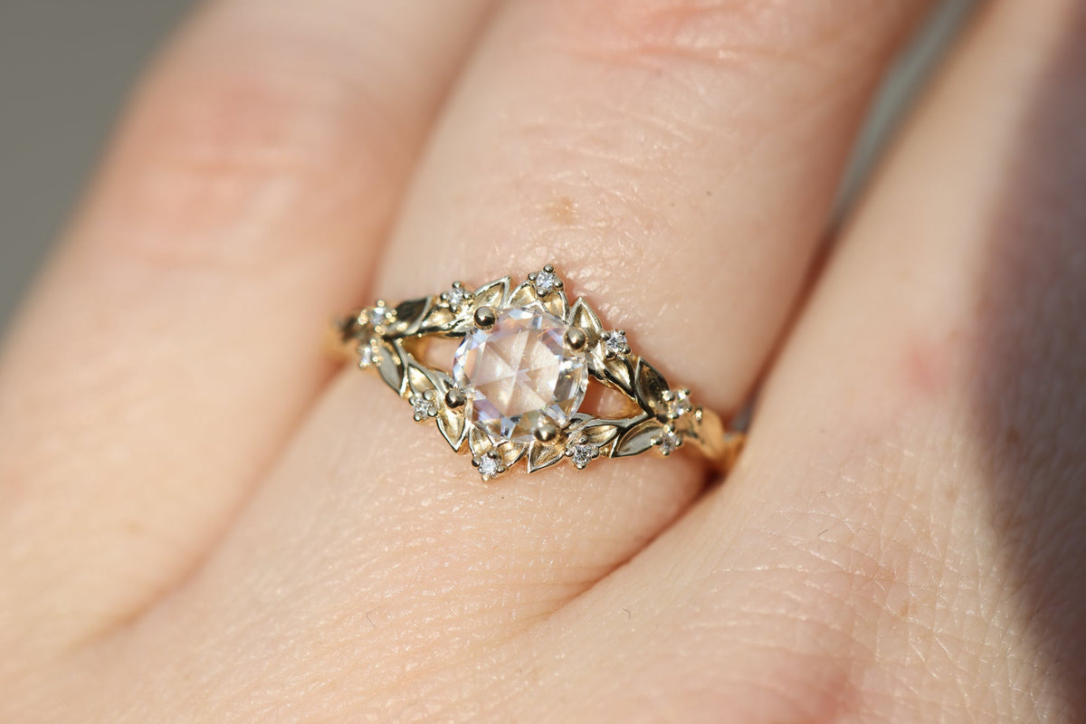 Solitaire Cathedral- 1.8 CT Cushion Lab Grown Diamond Wedding Band