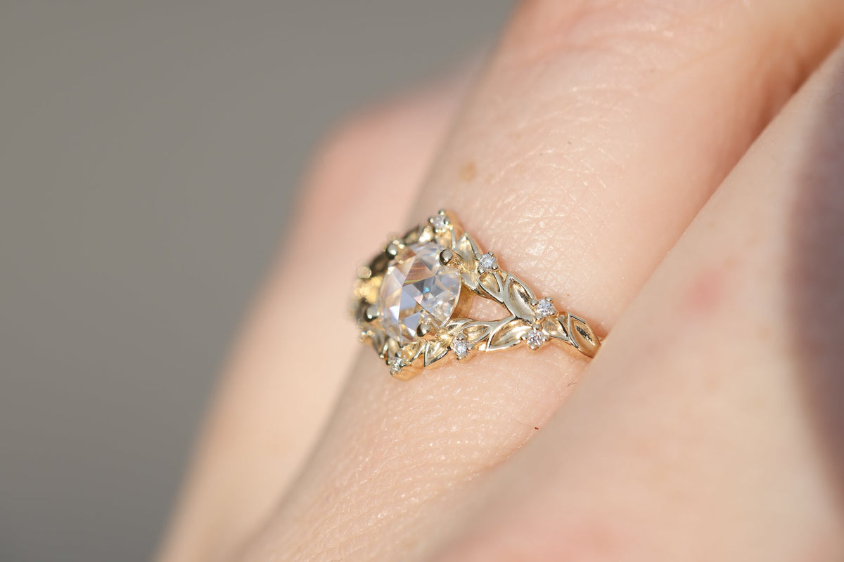 Solitaire Cathedral- 1.8 CT Cushion Lab Grown Diamond Wedding Band