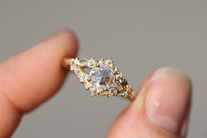 Solitaire Cathedral- 1.8 CT Cushion Lab Grown Diamond Wedding Band