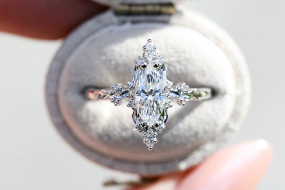 Solitaire Cathedral- 1.8 CT Cushion Lab Grown Diamond Wedding Band