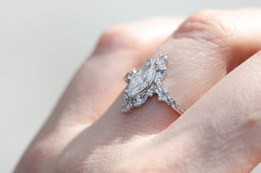 Solitaire Cathedral- 1.8 CT Cushion Lab Grown Diamond Wedding Band
