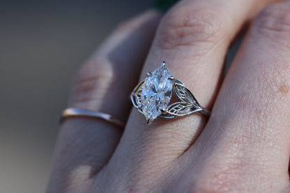 Solitaire Cathedral- 1.8 CT Cushion Lab Grown Diamond Wedding Band