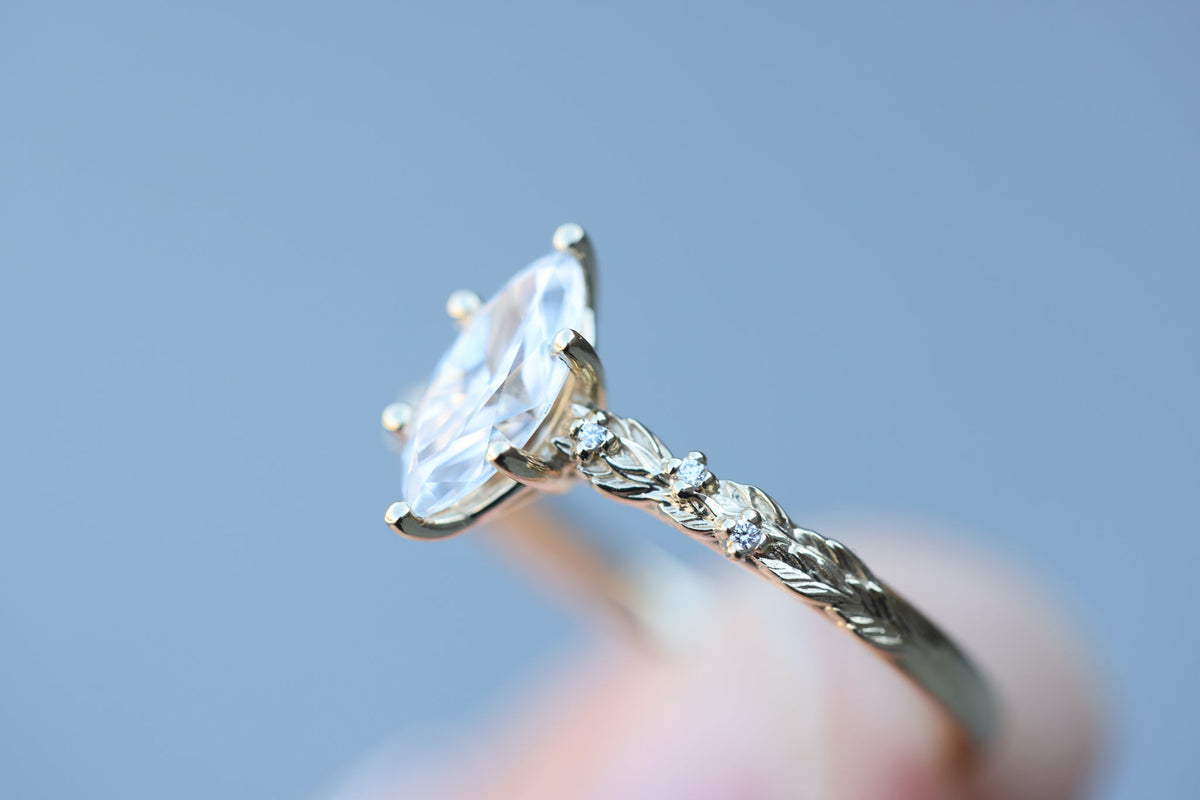Solitaire Cathedral- 1.8 CT Cushion Lab Grown Diamond Wedding Band