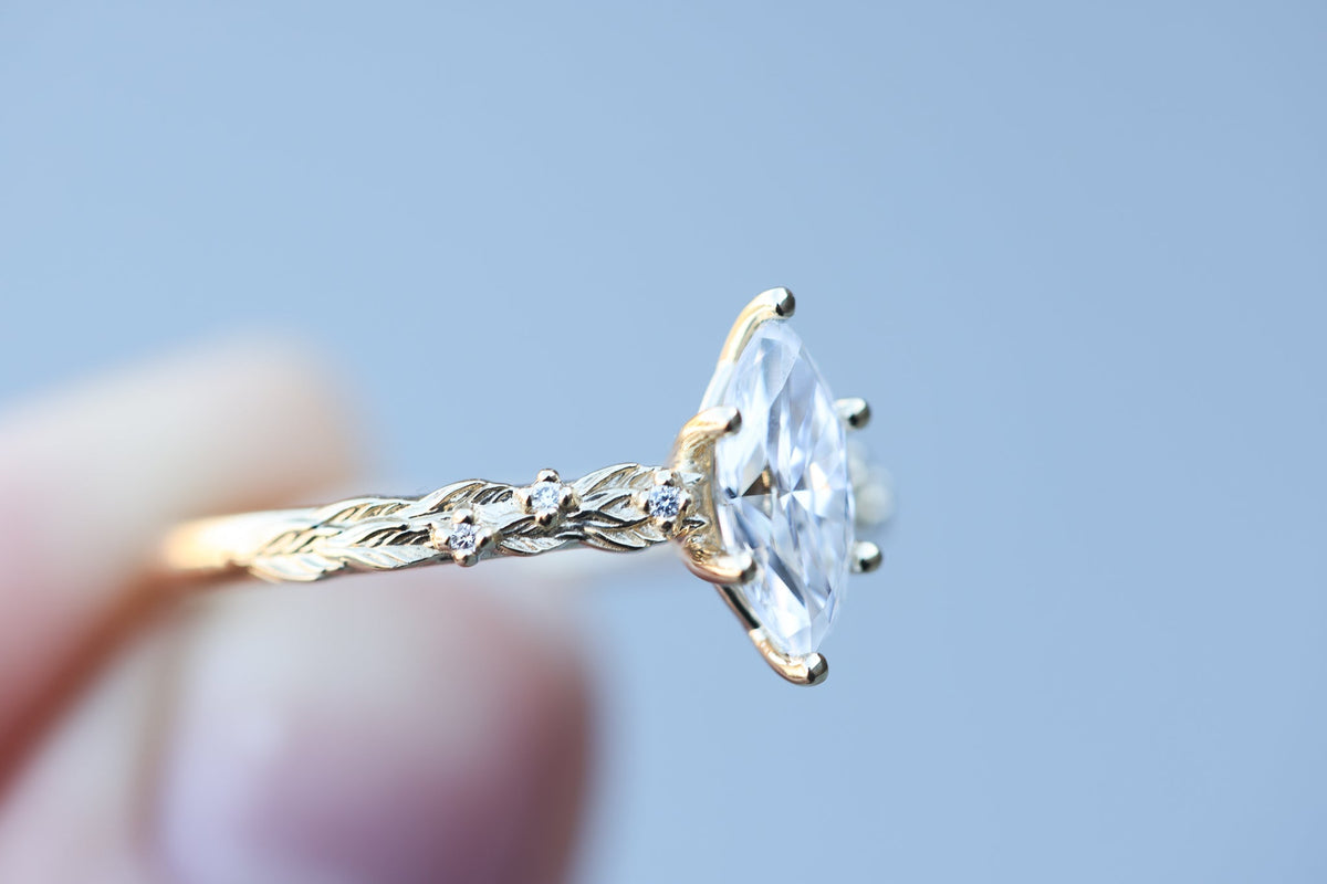 Solitaire Cathedral- 1.8 CT Cushion Lab Grown Diamond Wedding Band