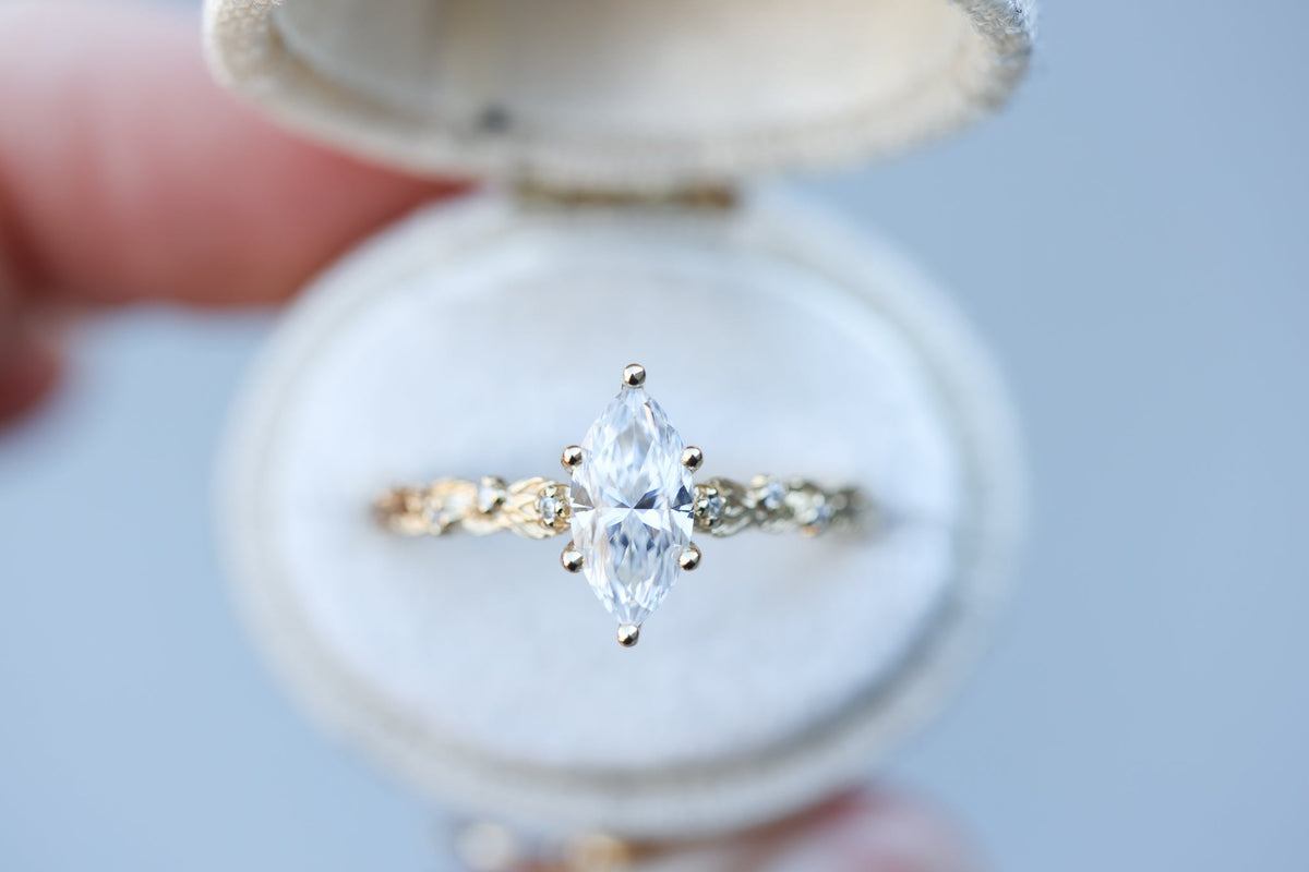 Solitaire Cathedral- 1.8 CT Cushion Lab Grown Diamond Wedding Band
