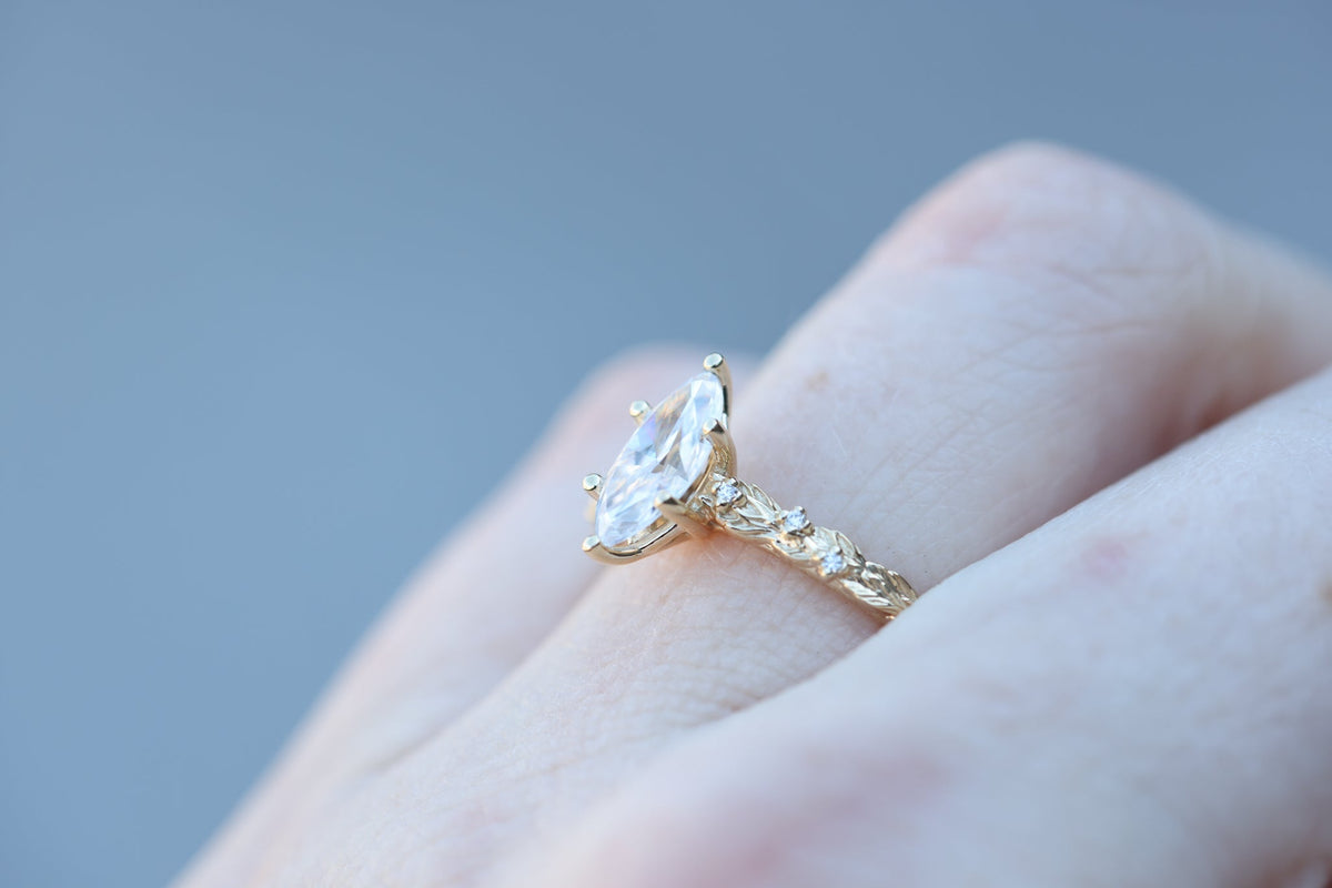 Solitaire Cathedral- 1.8 CT Cushion Lab Grown Diamond Wedding Band