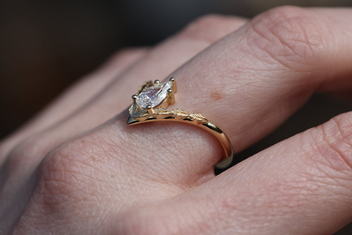 Solitaire Cathedral- 1.8 CT Cushion Lab Grown Diamond Wedding Band