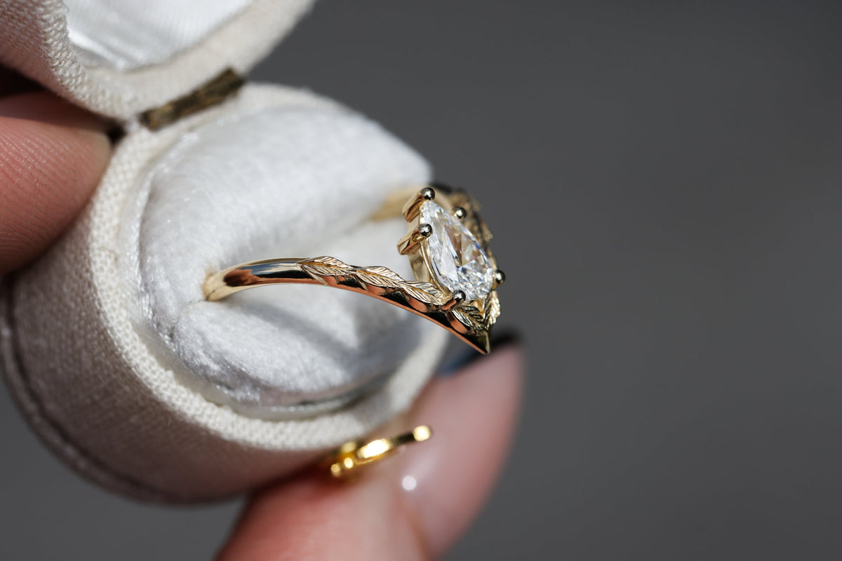 Solitaire Cathedral- 1.8 CT Cushion Lab Grown Diamond Wedding Band