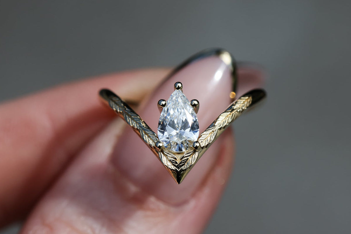 Solitaire Cathedral- 1.8 CT Cushion Lab Grown Diamond Wedding Band