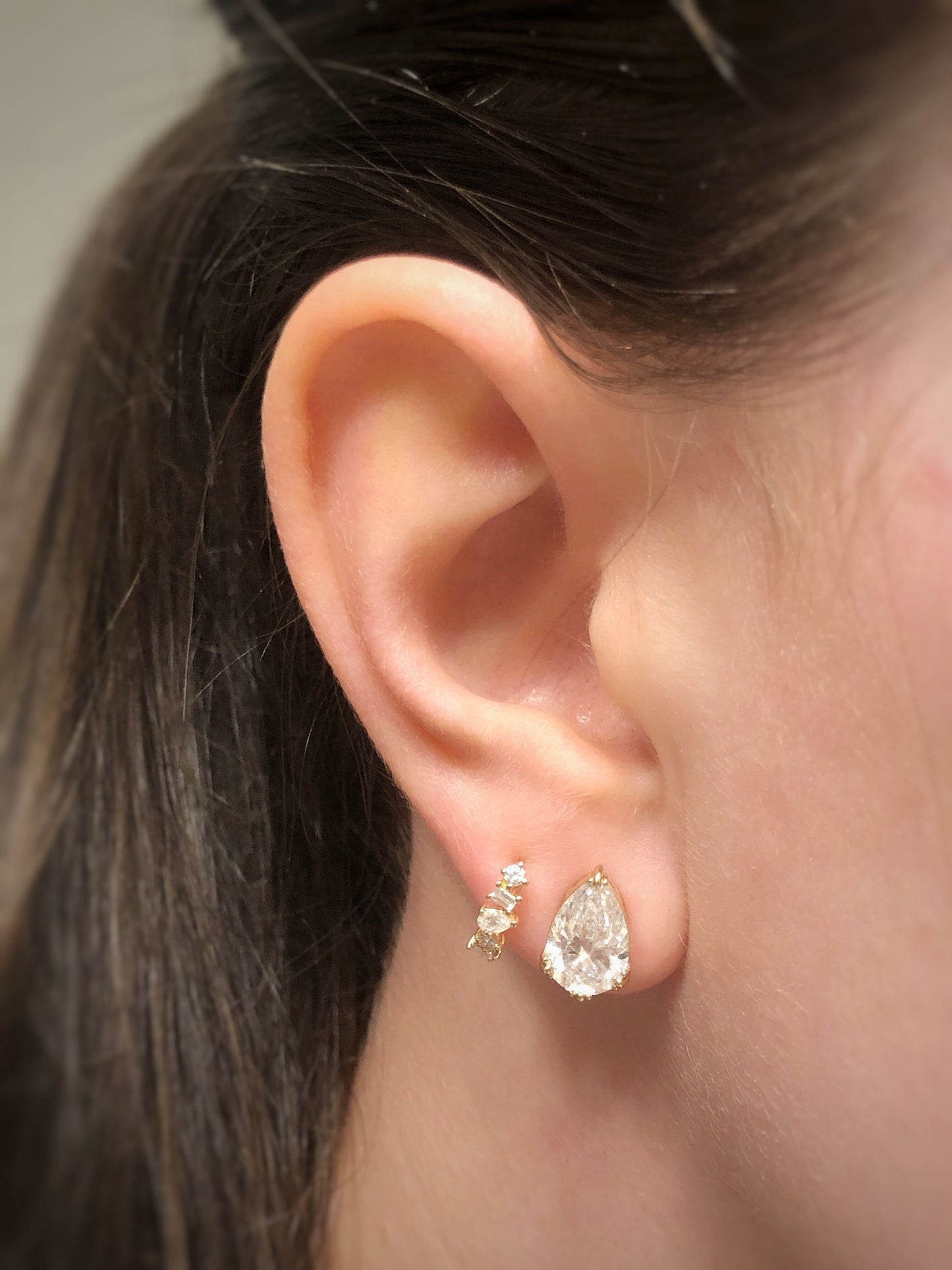 Solitaire- 1.0CT Oval Lab Grown Diamond Earrings