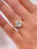 Load image into Gallery viewer, 2.42ct Oval G- VS Pave Diamond Engagement Ring
