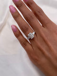 Load image into Gallery viewer, 2.24ct Radiant F- VS 3 Stones Diamond Engagement Ring
