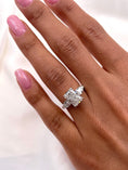 Load image into Gallery viewer, 2.62ct Radiant E- VS 3 Stones Diamond Engagement Ring
