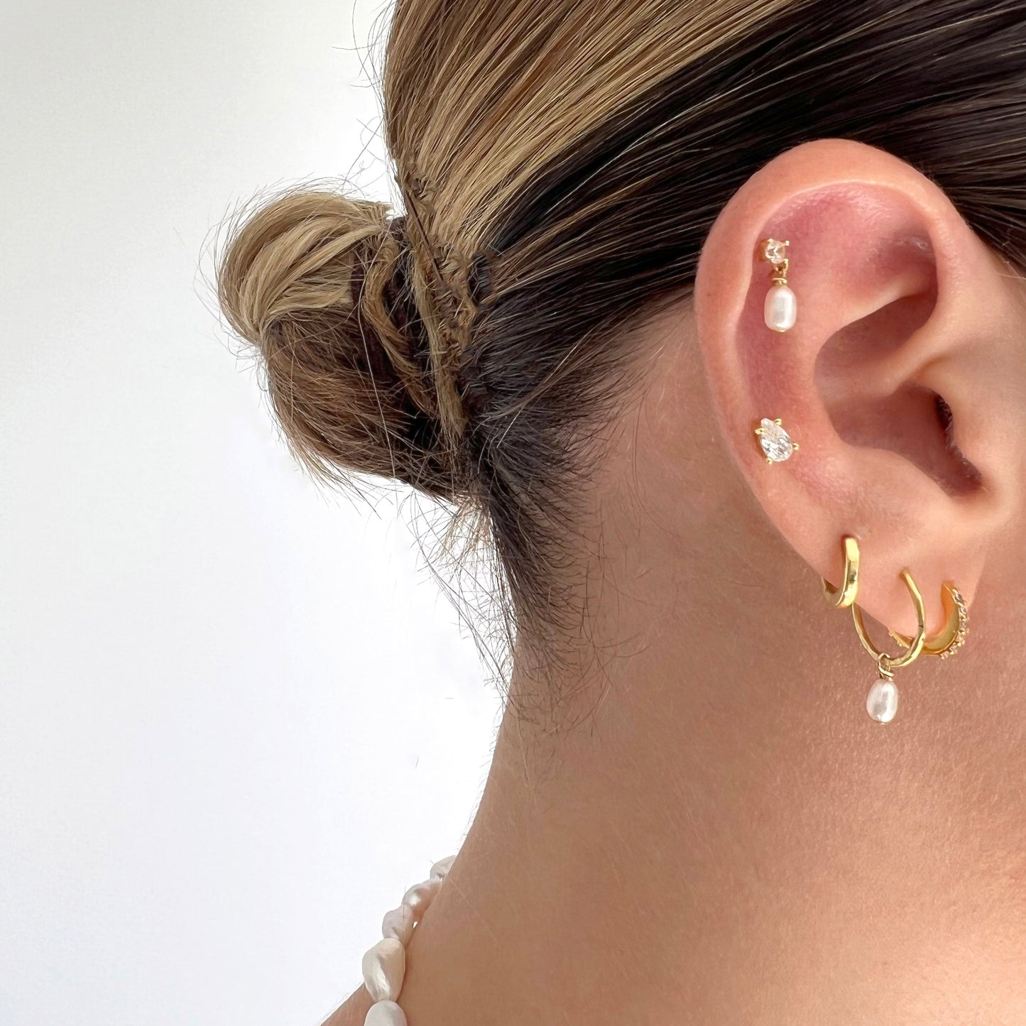 Elegant 0.2 TCW Pear Lab-Grown Diamond Stud Earrings 7