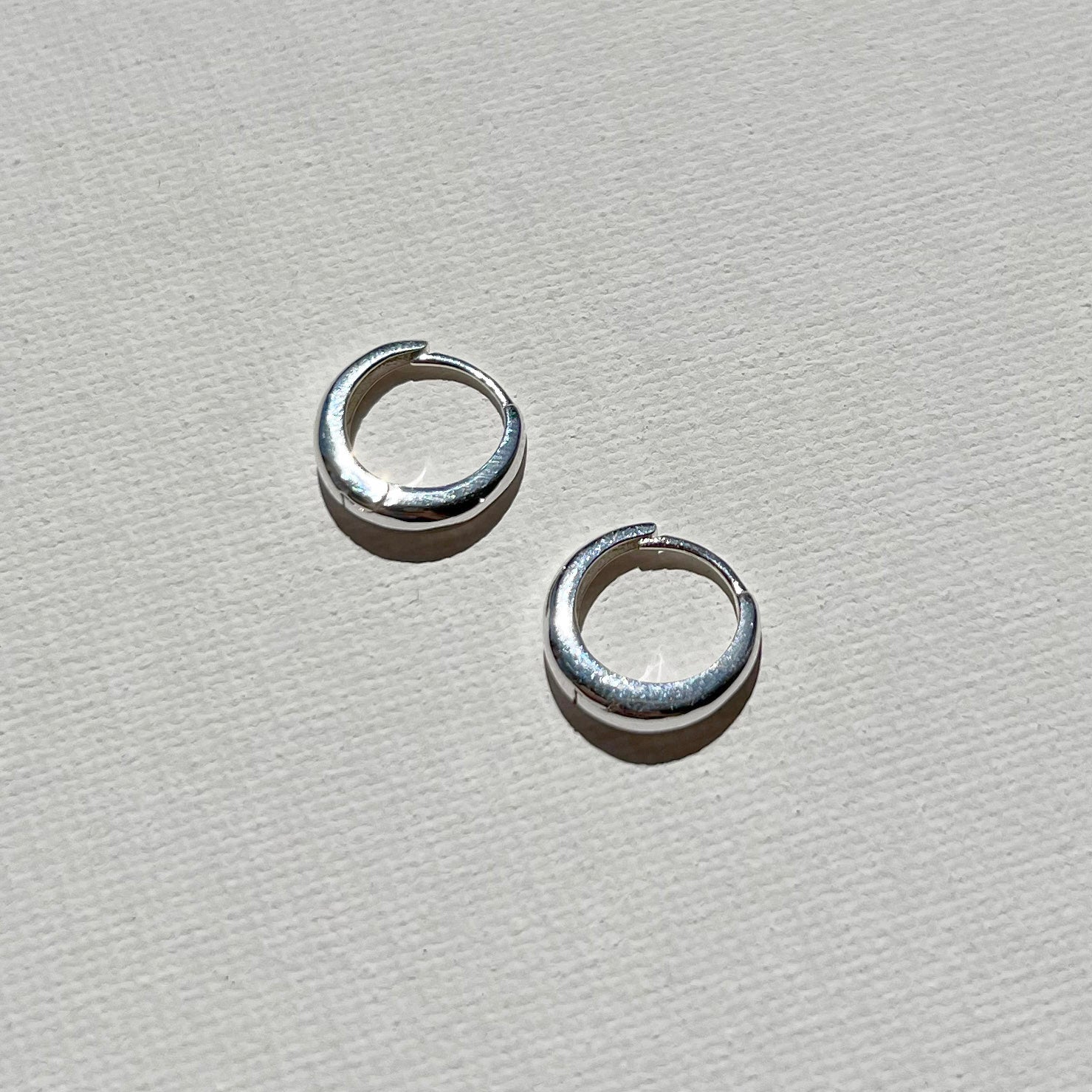 Elegant Silver Hoop Earrings