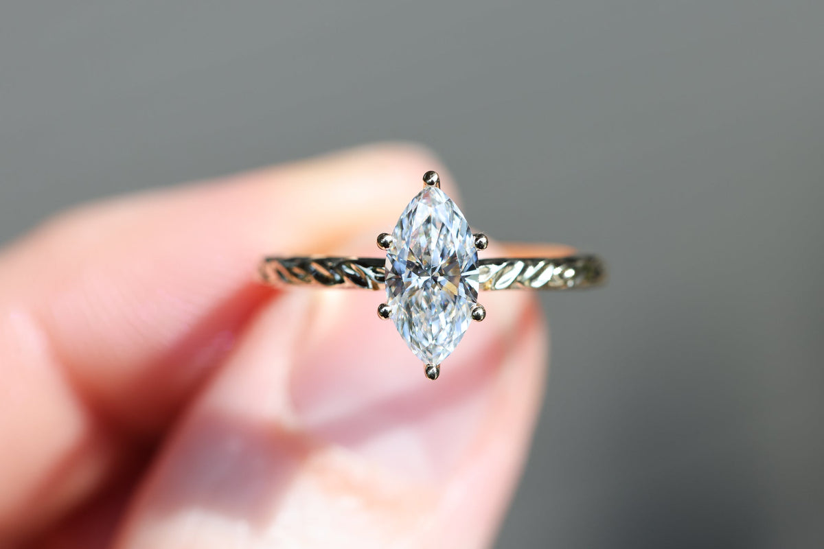Solitaire Cathedral- 1.8 CT Cushion Lab Grown Diamond Wedding Band