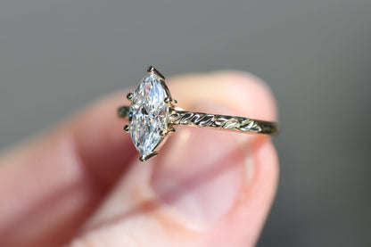 Solitaire Cathedral- 1.8 CT Cushion Lab Grown Diamond Wedding Band