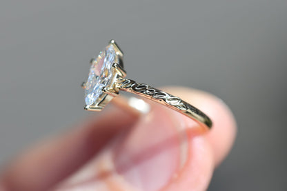 Solitaire Cathedral- 1.8 CT Cushion Lab Grown Diamond Wedding Band