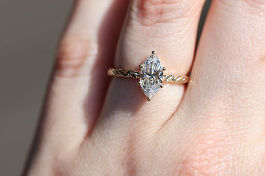 Solitaire Cathedral- 1.8 CT Cushion Lab Grown Diamond Wedding Band