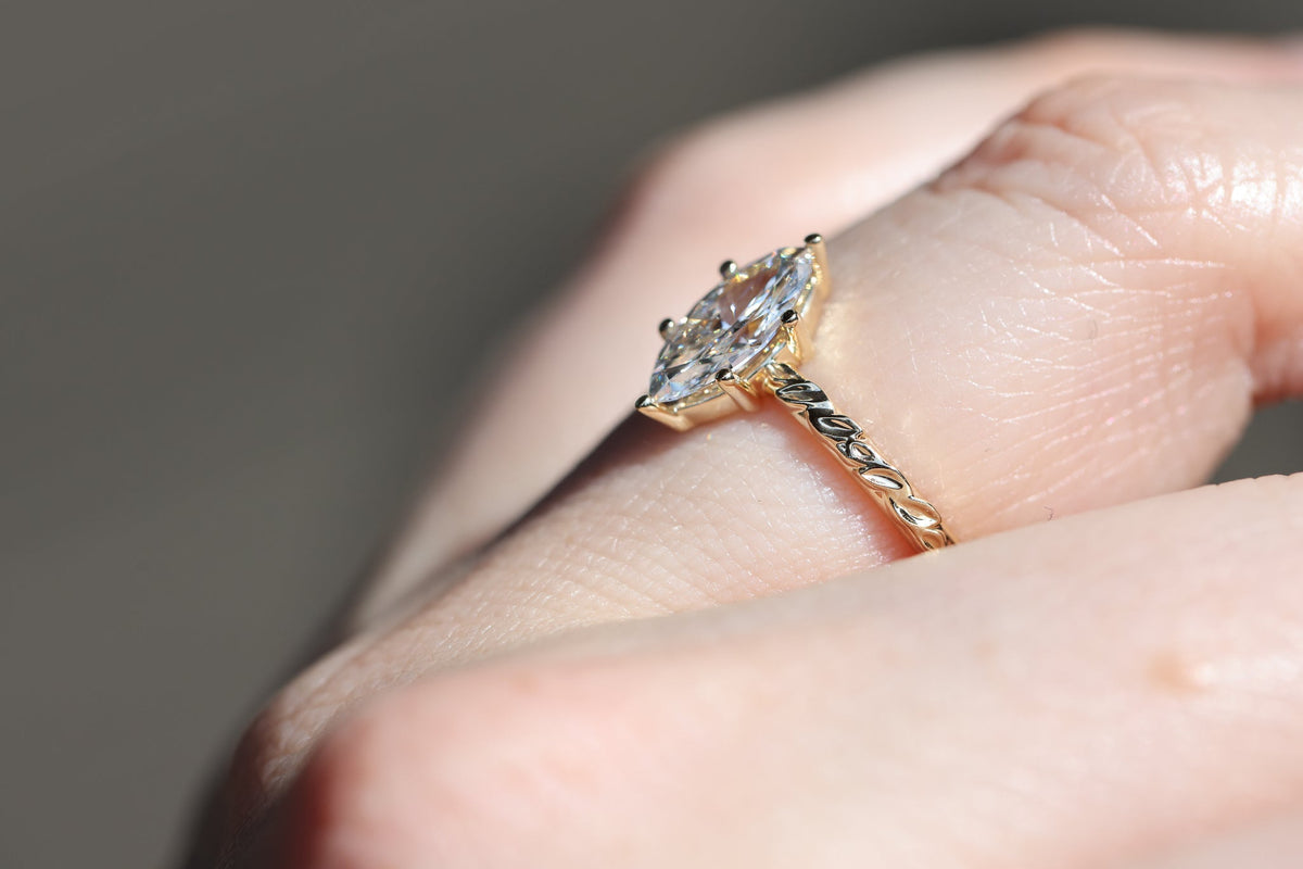 Solitaire Cathedral- 1.8 CT Cushion Lab Grown Diamond Wedding Band