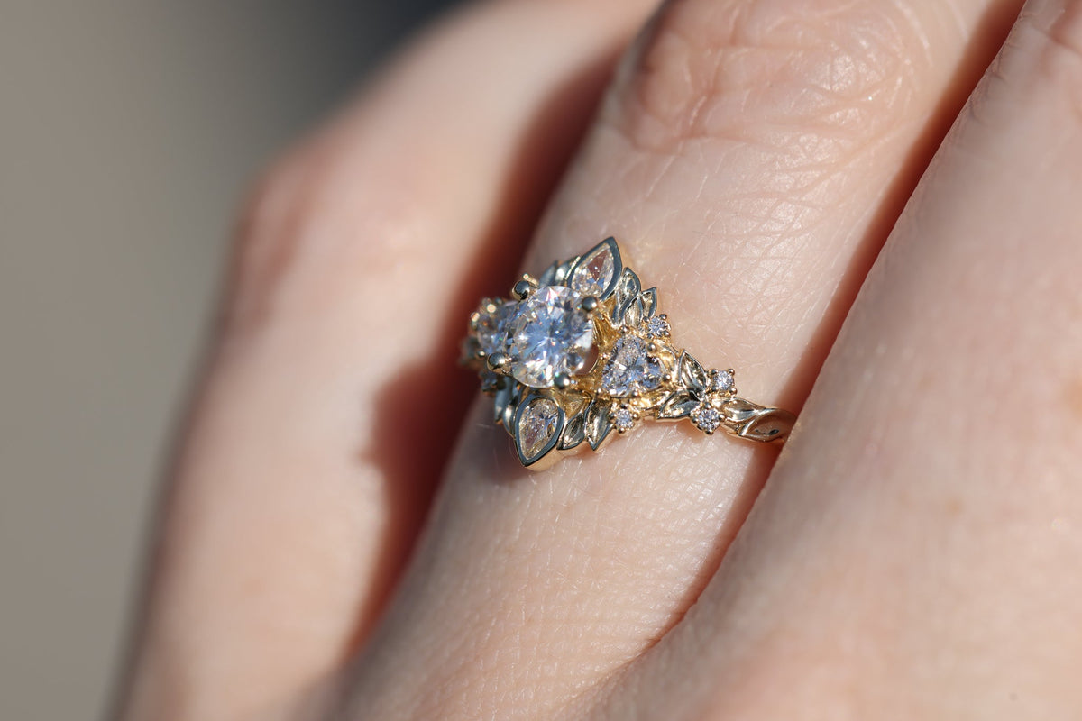 Solitaire Cathedral- 1.8 CT Cushion Lab Grown Diamond Wedding Band