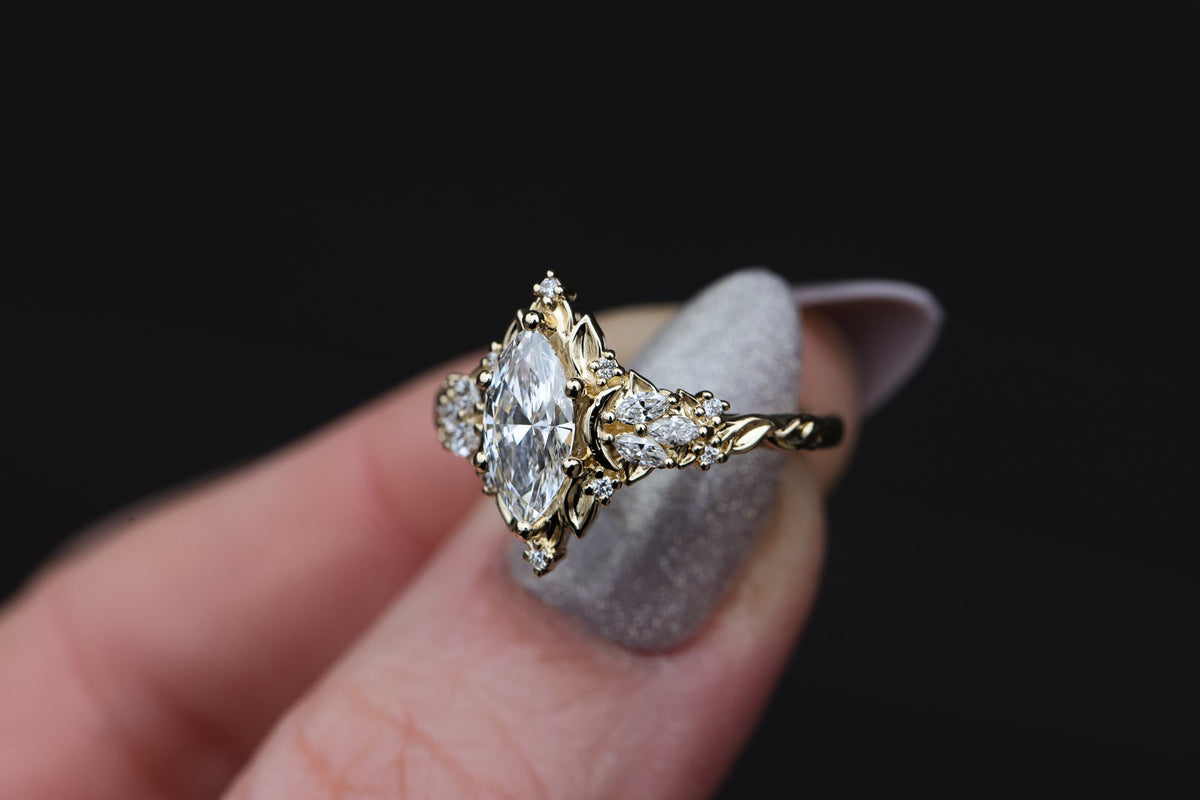 Solitaire Cathedral- 1.8 CT Cushion Lab Grown Diamond Wedding Band