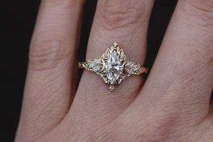Solitaire Cathedral- 1.8 CT Cushion Lab Grown Diamond Wedding Band