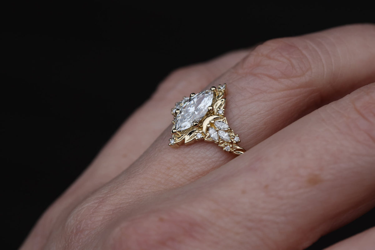 Solitaire Cathedral- 1.8 CT Cushion Lab Grown Diamond Wedding Band