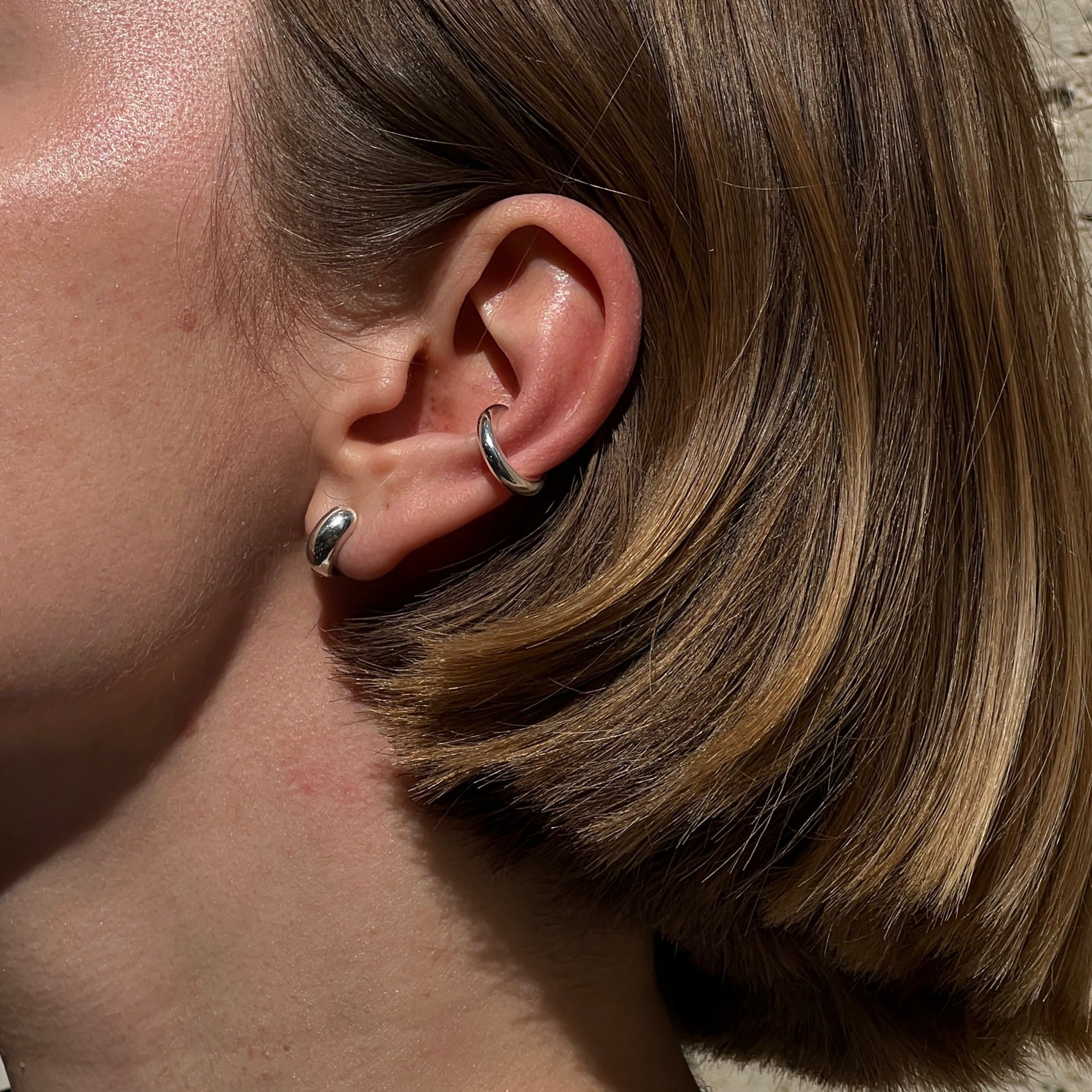 Elegant Silver Hoop Earrings