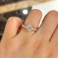 Load image into Gallery viewer, 1.25 CT Round Lab-Grown Diamond Twisted Shank Pave Engagement Ring
