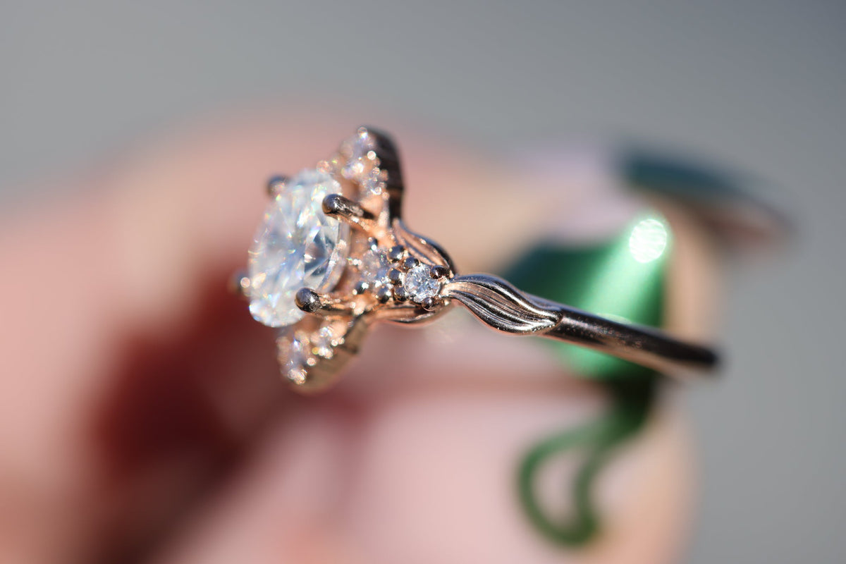 Solitaire Cathedral- 1.8 CT Cushion Lab Grown Diamond Wedding Band