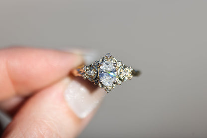 Solitaire Cathedral- 1.8 CT Cushion Lab Grown Diamond Wedding Band