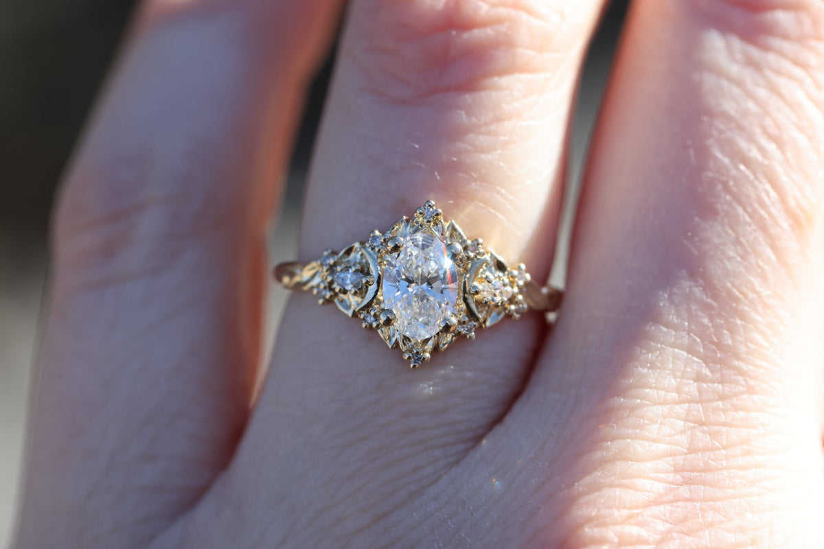 Solitaire Cathedral- 1.8 CT Cushion Lab Grown Diamond Wedding Band