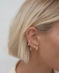 Load image into Gallery viewer, Radiant 0.02 TCW Lab-Grown Diamond Hoop Earrings
