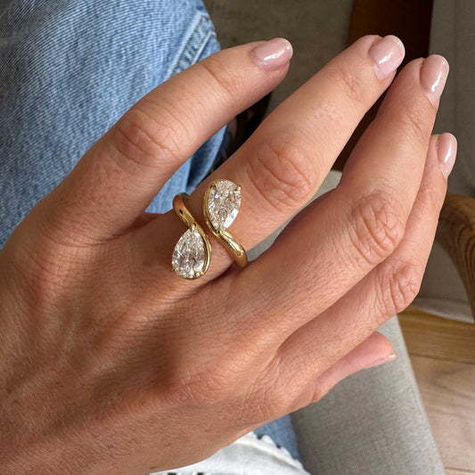 Hidden Halo-1.5 CT Round Lab Grown Diamond Engagement Ring