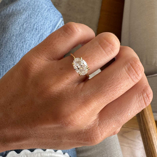 Hidden Halo-1.5 CT Round Lab Grown Diamond Engagement Ring