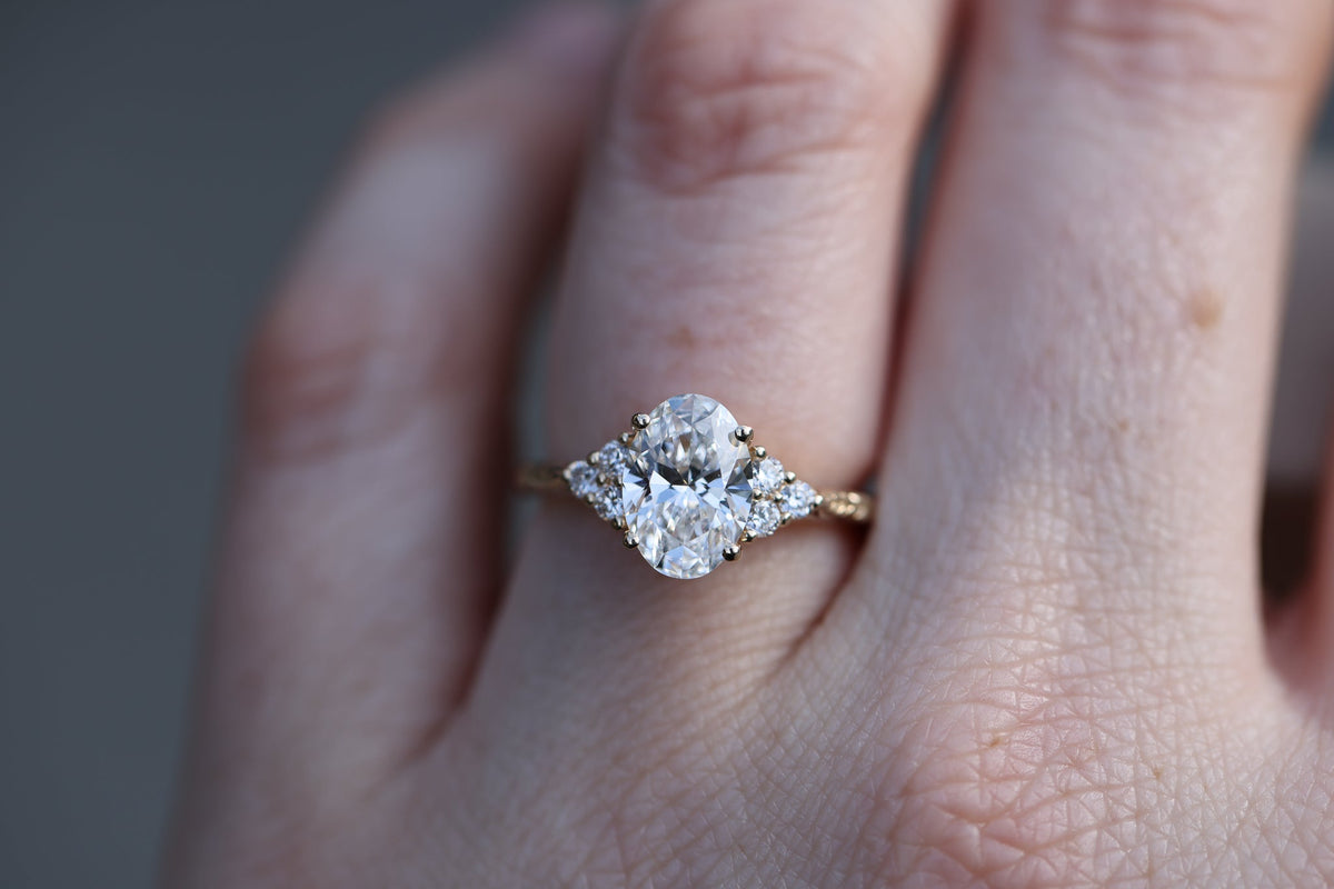Solitaire Cathedral- 1.8 CT Cushion Lab Grown Diamond Wedding Band