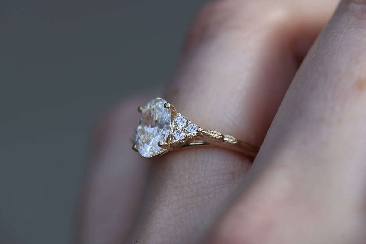 Solitaire Cathedral- 1.8 CT Cushion Lab Grown Diamond Wedding Band