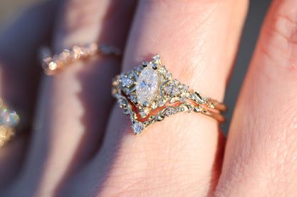 Solitaire Cathedral- 1.8 CT Cushion Lab Grown Diamond Wedding Band