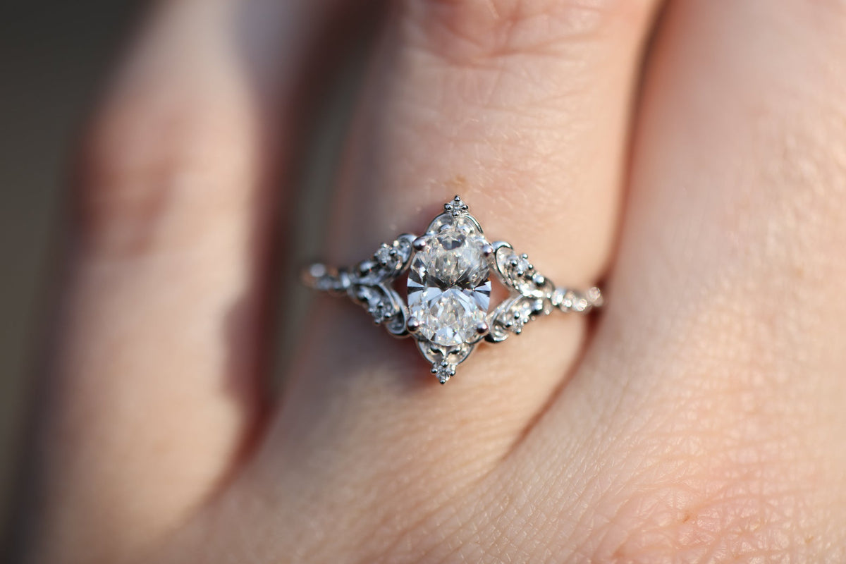 Solitaire Cathedral- 1.8 CT Cushion Lab Grown Diamond Wedding Band