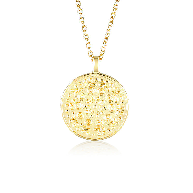 Golden Mandala Round Locket Pendant