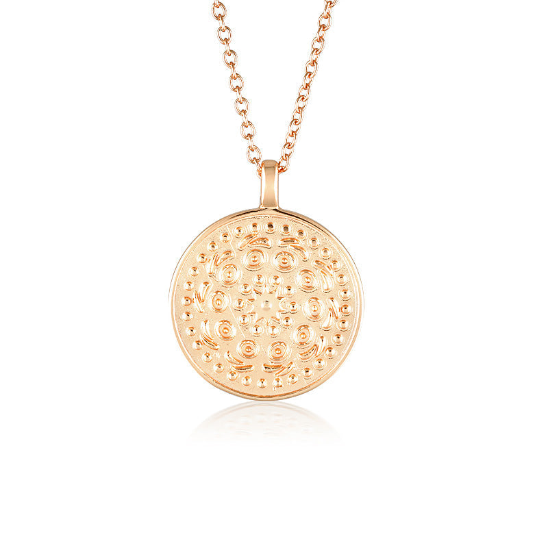 Golden Mandala Round Locket Pendant