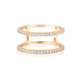 Load image into Gallery viewer, Elegant 0.10 TCW Round Lab-Grown Diamond Double Eternity Wedding Band
