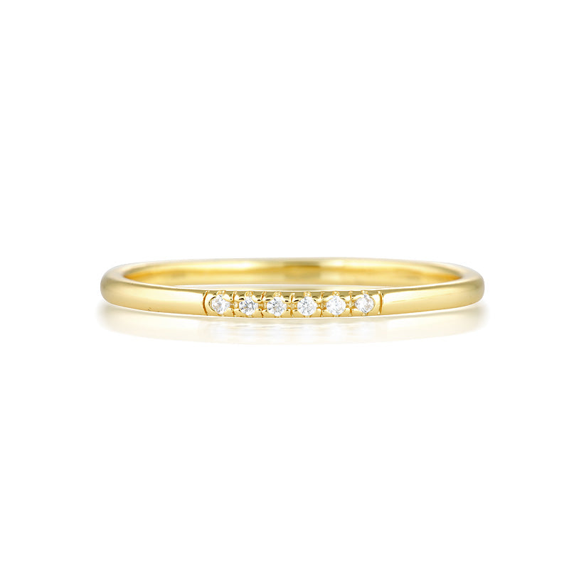 0.05 TCW Round Lab-Grown Diamond Eternity Wedding Band