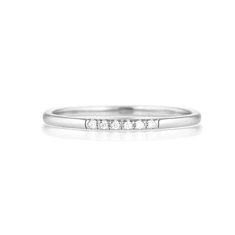 0.05 TCW Round Lab-Grown Diamond Eternity Wedding Band