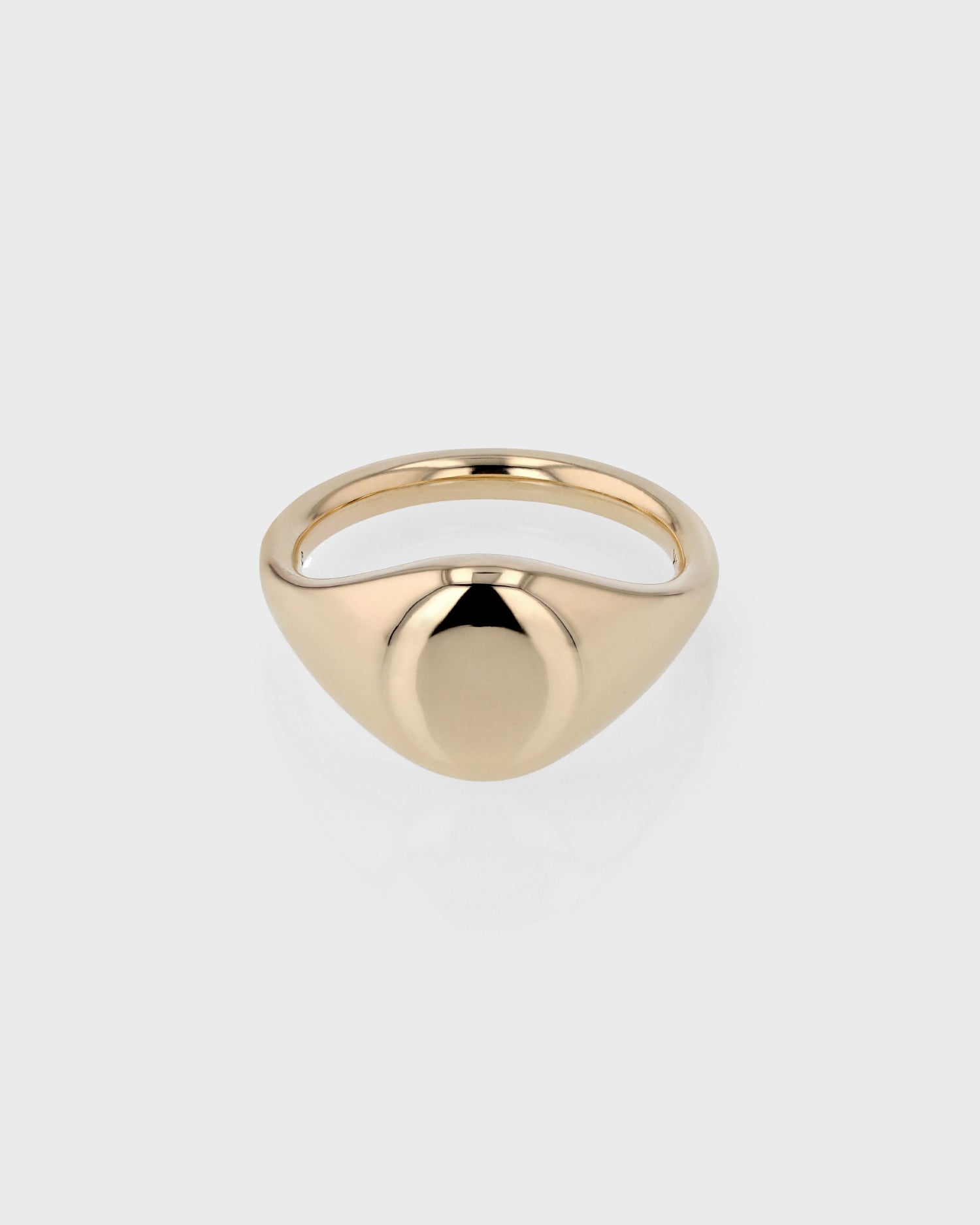 Elegant Gold Men's Signet Wedding Band